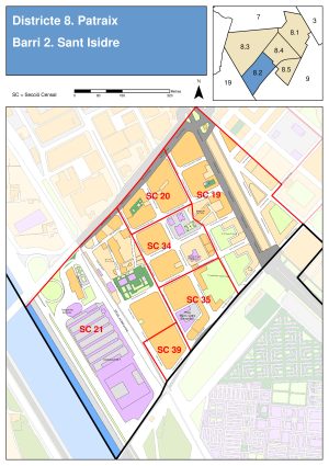 Plano del barrio de San Isidro (Valencia)