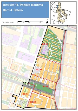 Plano del barrio de Beteró