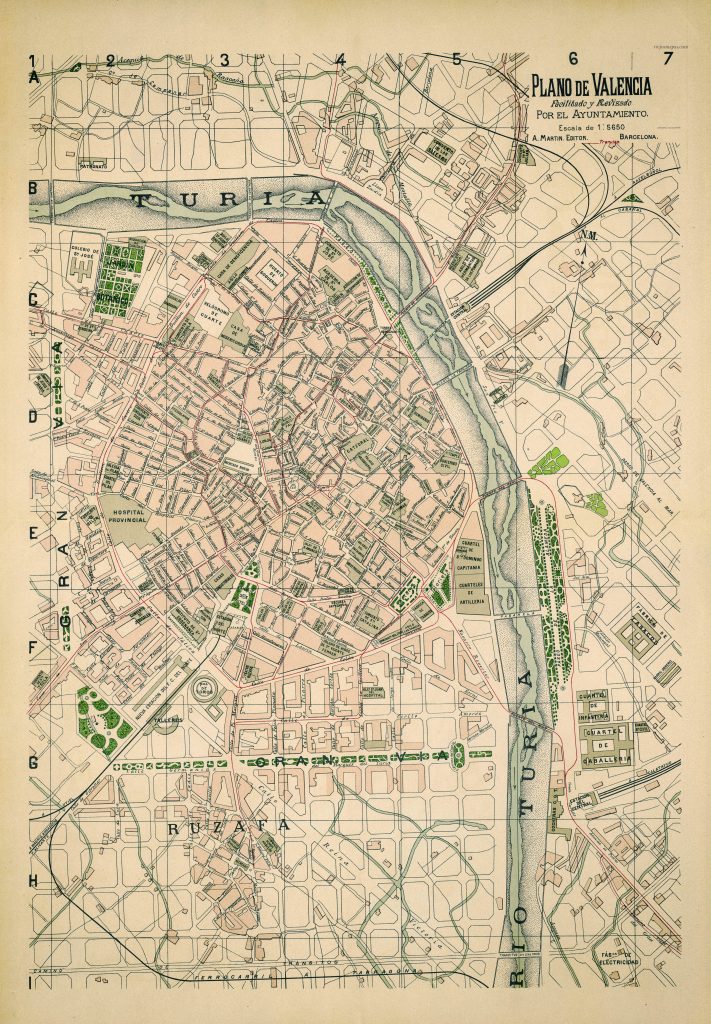 Plano de Valencia 1918.