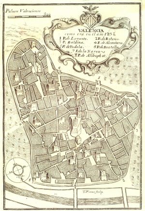 Valencia como era en el año 1238