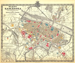 Plano de Zaragoza 1908