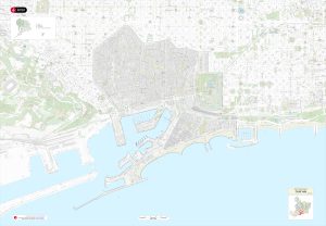 Plano del distrito de Ciudad Vieja (Barcelona)