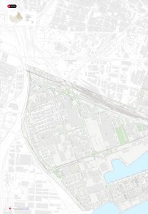 Plano del distrito de Sans-Montjuich (sur).