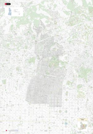 Plano del distrito de Gracia (Barcelona)