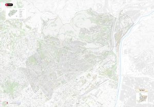 Plano del distrito de Nou Barris (Barcelona)