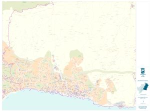 Plano del distrito Málaga Este (Málaga)
