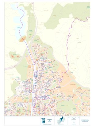 Plano del distrito Ciudad Jardín (Málaga)