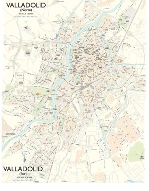 Mapa de la ciudad de Valladolid