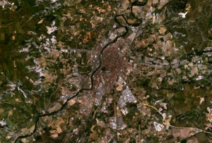 Vista satélite de Valladolid.