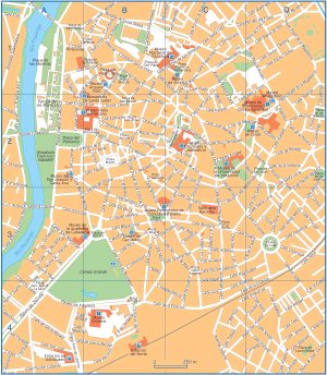 Plano del centro de Valladolid