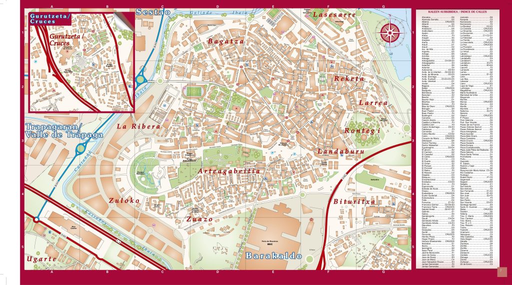 Mapa de Baracaldo.