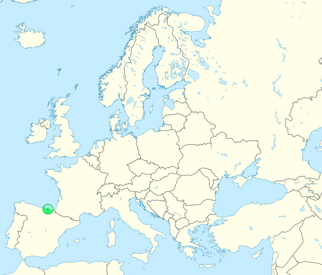 Mapa de ubicación de Baracaldo.