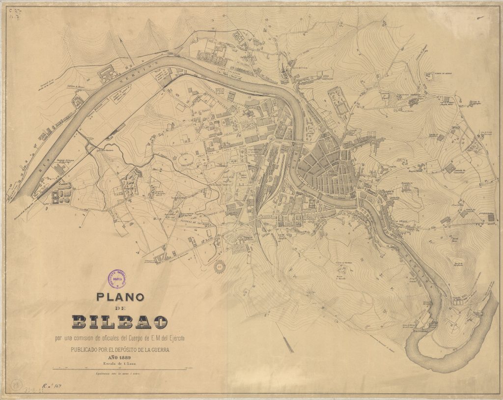 Plano de Bilbao 1889.