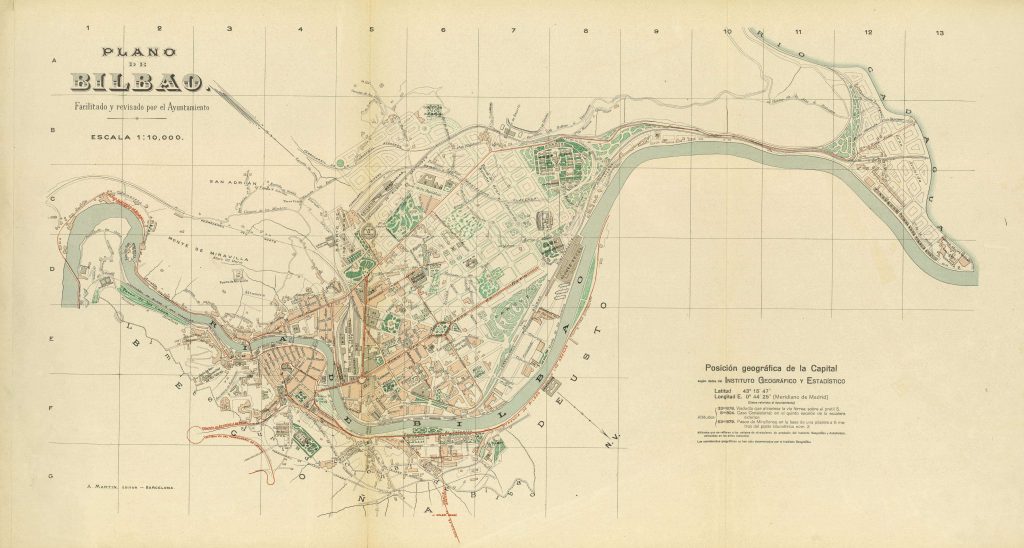 Plano de Bilbao 1918.