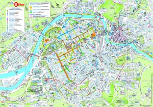 Plano turístico de la ciudad de Bilbao