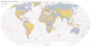 Mapa político del mundo 2021.