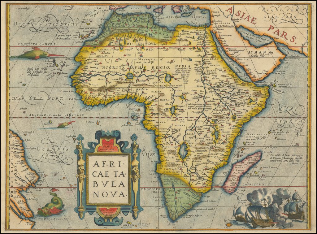 Africae Tabula Nova 1572.