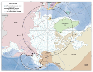 El Ártico, según la Ley de Investigación y Política Ártica de Estados Unidos de 1984.