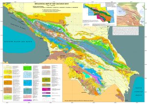 Mapa geológico del Cáucaso