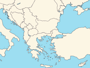 Mapa mudo de los Balcanes